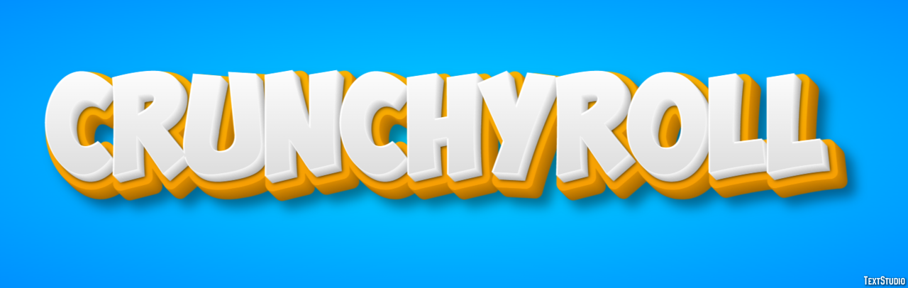 Crunchyroll Efeito de texto