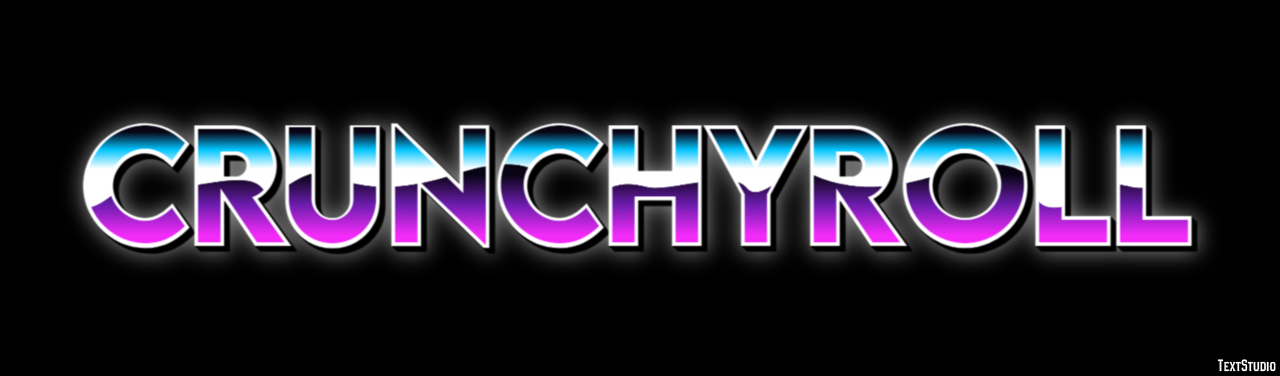 Crunchyroll Efeito de texto