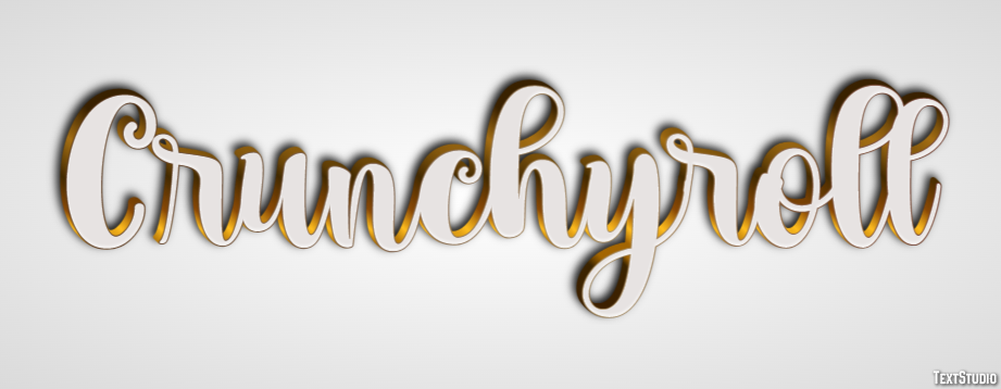 Crunchyroll Efeito de texto