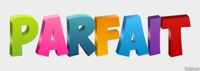Parfait Text Effect