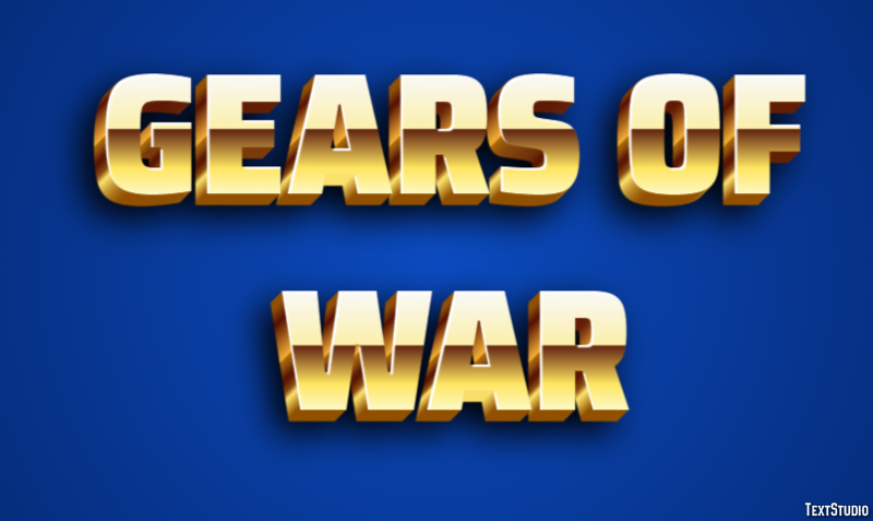 Gears of War Текстовый эффект