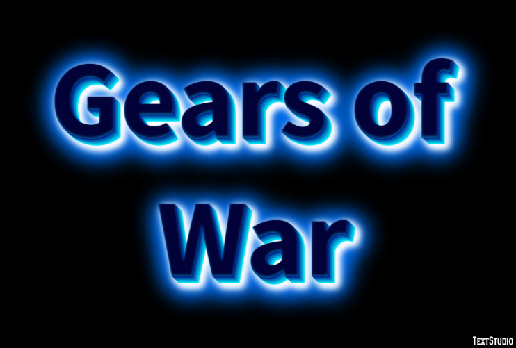 Gears of War Текстовый эффект