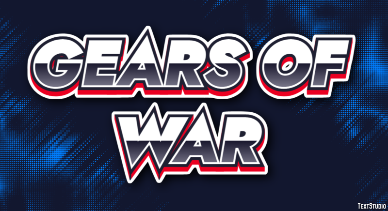 Gears of War Текстовый эффект