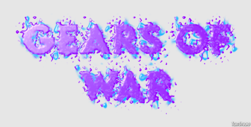 Gears of War Текстовый эффект