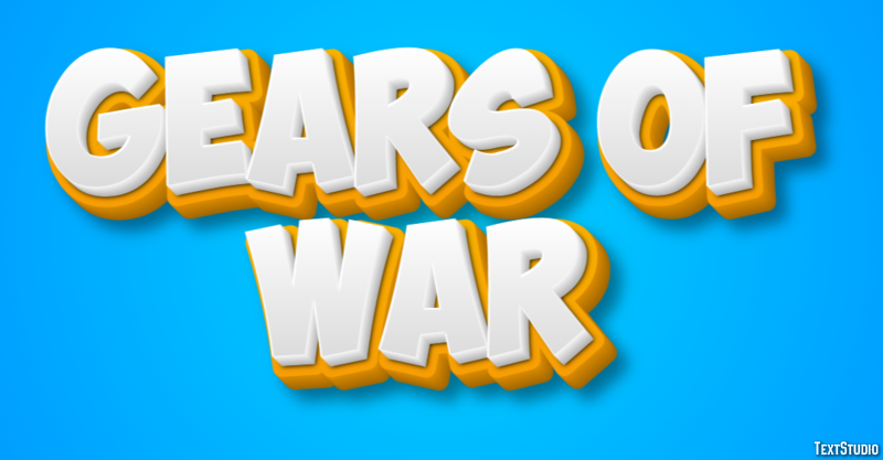 Gears of War Текстовый эффект