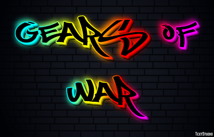 Gears of War Текстовый эффект