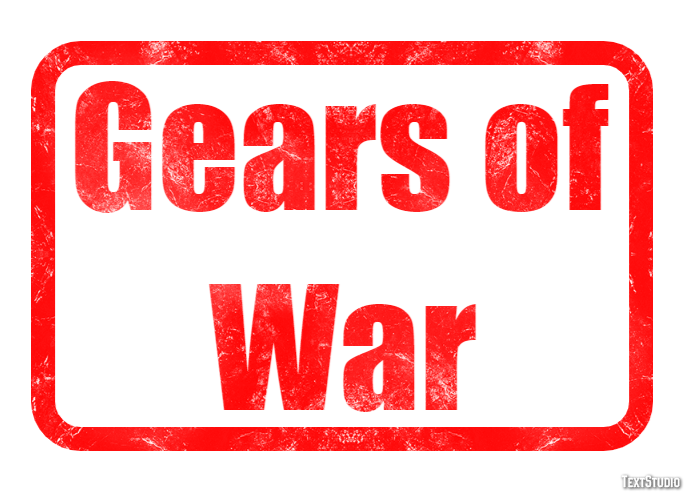 Gears of War Текстовый эффект