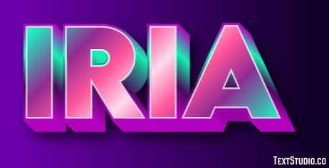 Iria Efecto de Texto