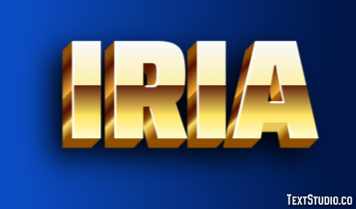 Iria Efecto de Texto