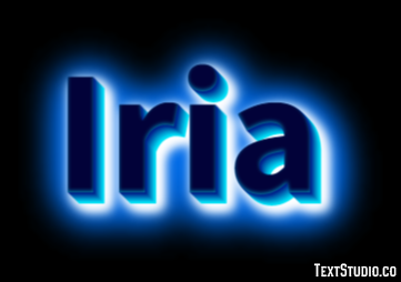 Iria Efecto de Texto