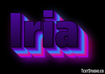 Iria Efecto de Texto
