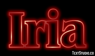 Iria Efecto de Texto