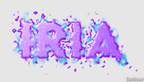 Iria Efecto de Texto