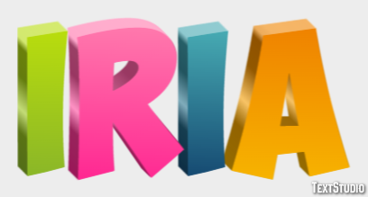 Iria Efecto de Texto