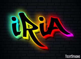 Iria Efecto de Texto