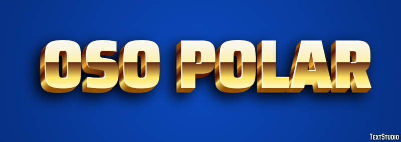 Oso polar Efecto de texto