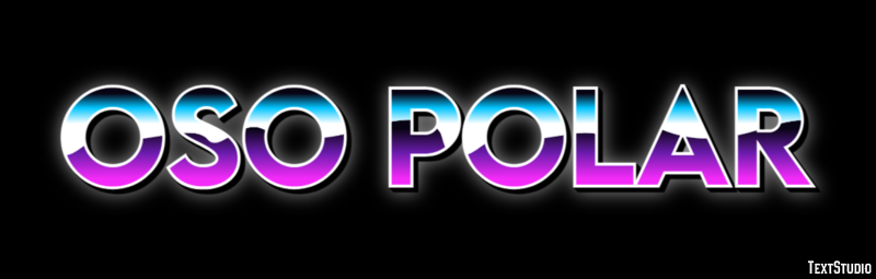 Oso polar Efecto de texto