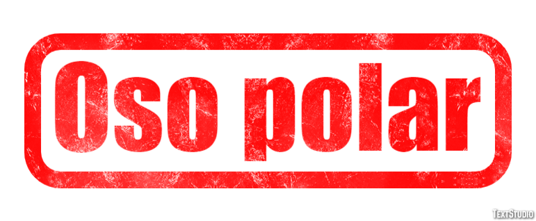 Oso polar Effet de Texte