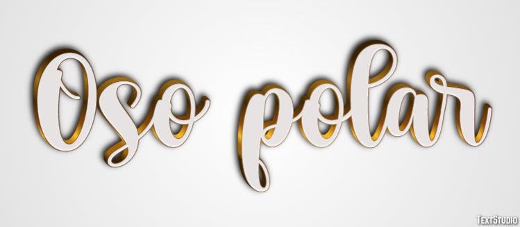 Oso polar Efecto de Texto
