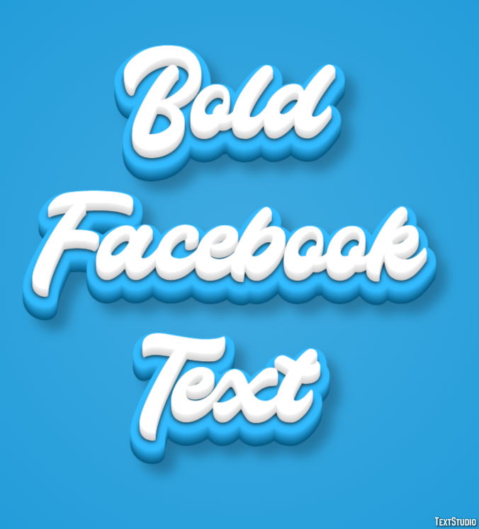 Bold Facebook Text Metin Efekti