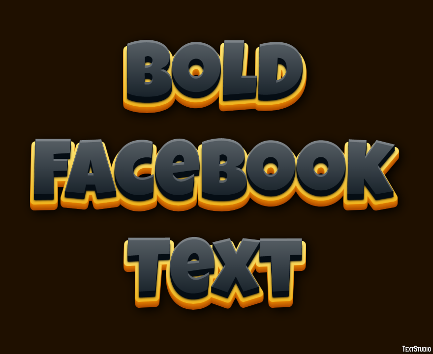 Bold Facebook Text Texteffekt