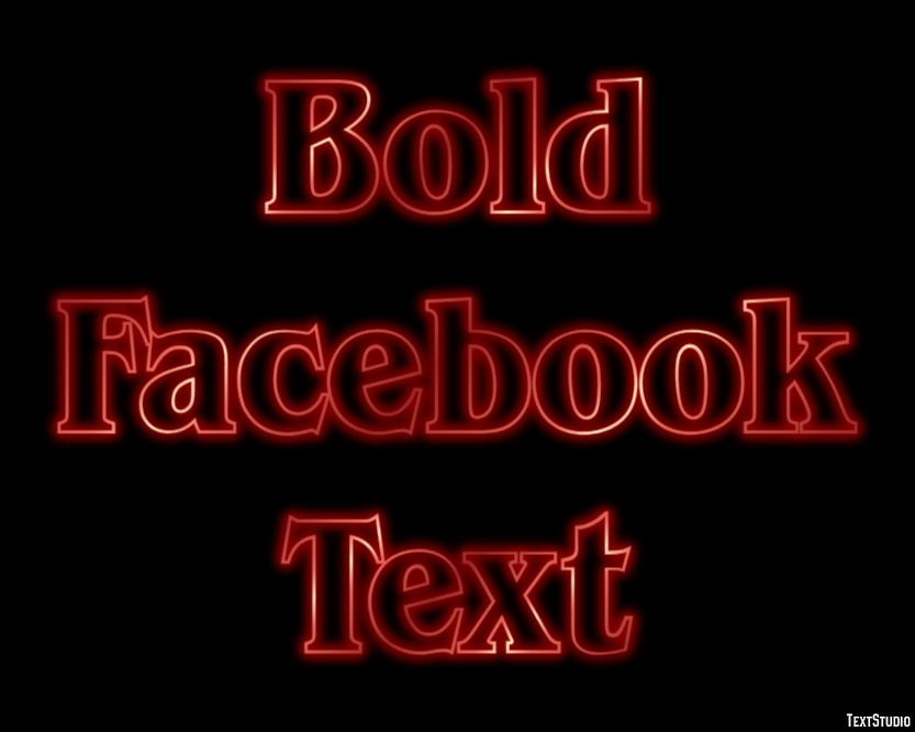 Bold Facebook Text Metin Efekti