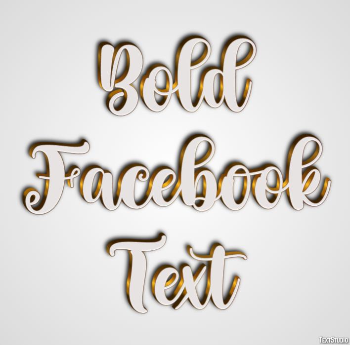 Bold Facebook Text Text Effect