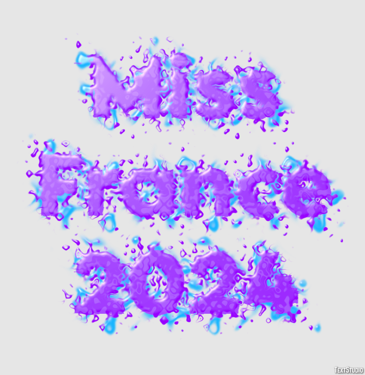 Miss France 2024 Effetto testo