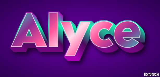 Alyce Text Effect