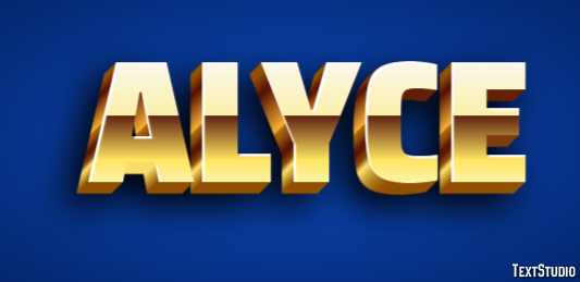 Alyce Efeito de texto