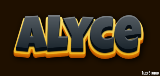 Alyce Efeito de texto