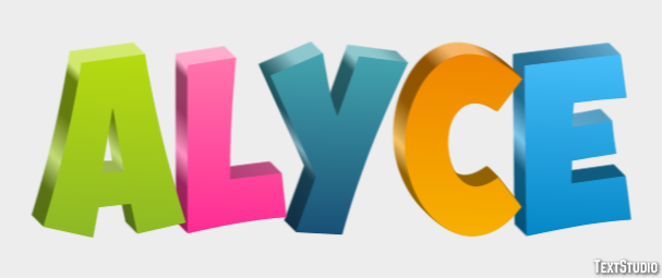 Alyce Text Effect