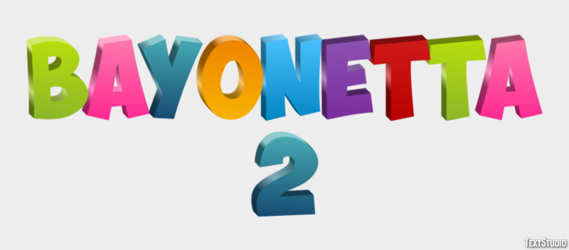 Bayonetta 2 Effetto testo