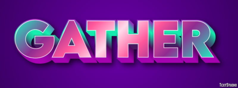 Gather Efecto de Texto
