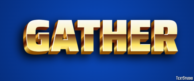 Gather Text Effect