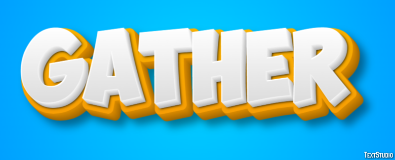 Gather Text Effect