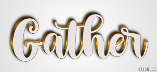 Gather Text Effect