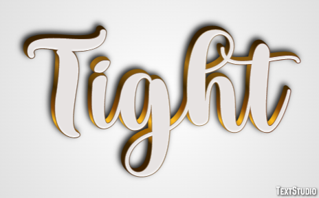 Tight Effetto testo