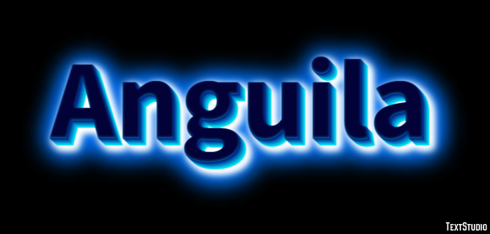 Anguila Efecto de texto