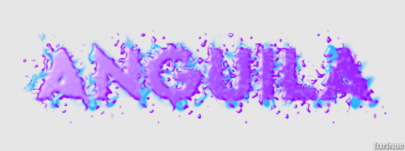 Anguila Efecto de texto