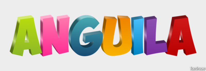 Anguila Efecto de texto