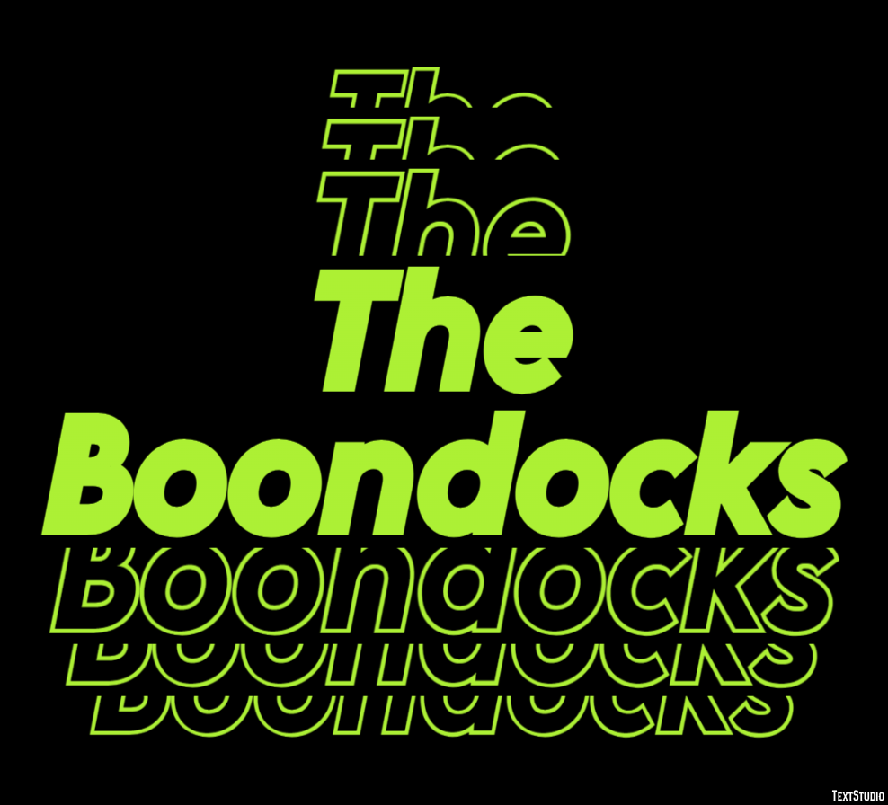 The Boondocks Text Effect