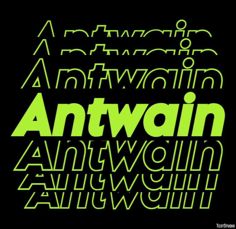 Antwain Text Effect