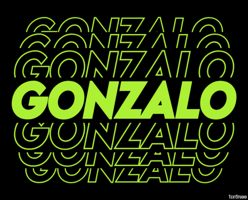 Gonzalo Texteffekt