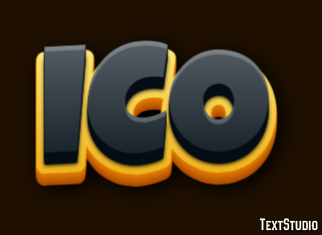 ICO Tekst Effect