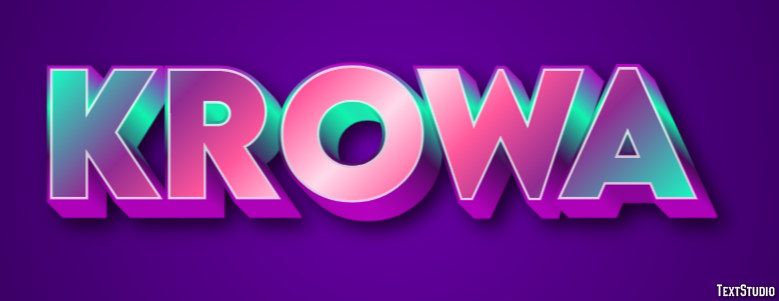 Krowa Efekt tekstowy