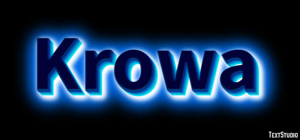 Krowa Efekt tekstowy