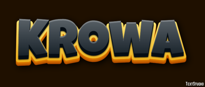 Krowa Efekt tekstowy