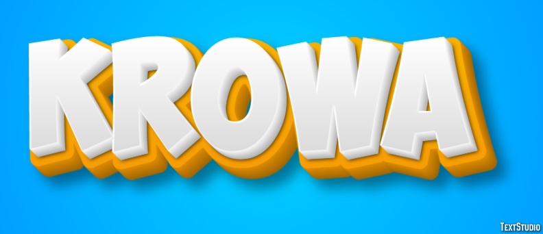 Krowa Efekt tekstowy
