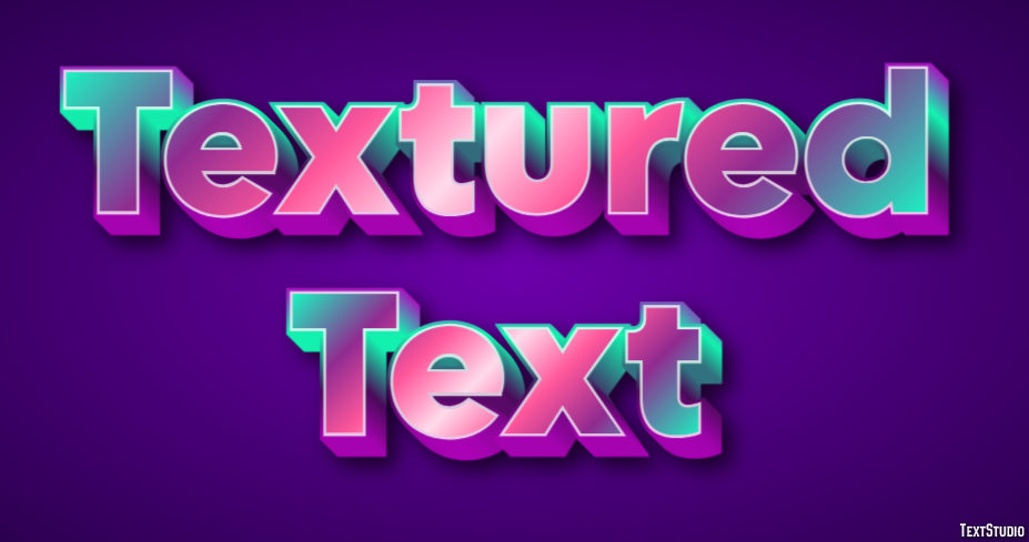 Textured Text Efekt tekstowy
